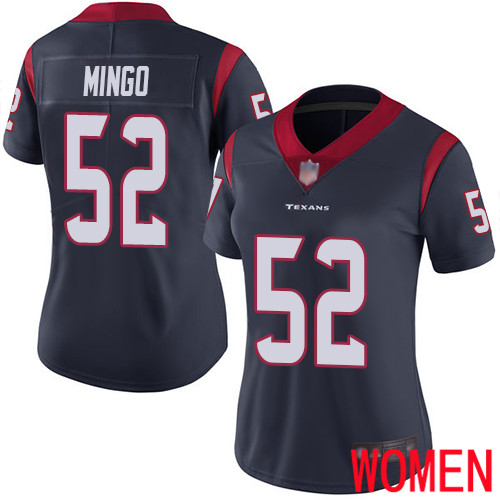 Houston Texans Limited Navy Blue Women Barkevious Mingo Home Jersey NFL Football #52 Vapor Untouchable->houston texans->NFL Jersey
